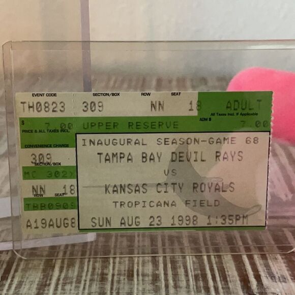 “Pinky” Beanie Babies 1995 Limited Edition of 10,000 Tampa Bay Devil Rays Gift - Picture 3 of 13